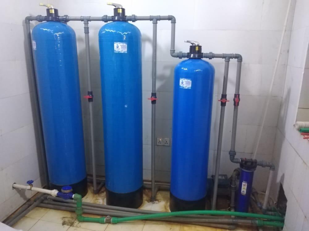 Fibre water treatment tanks installed by Rehoboth Water Works Ltd