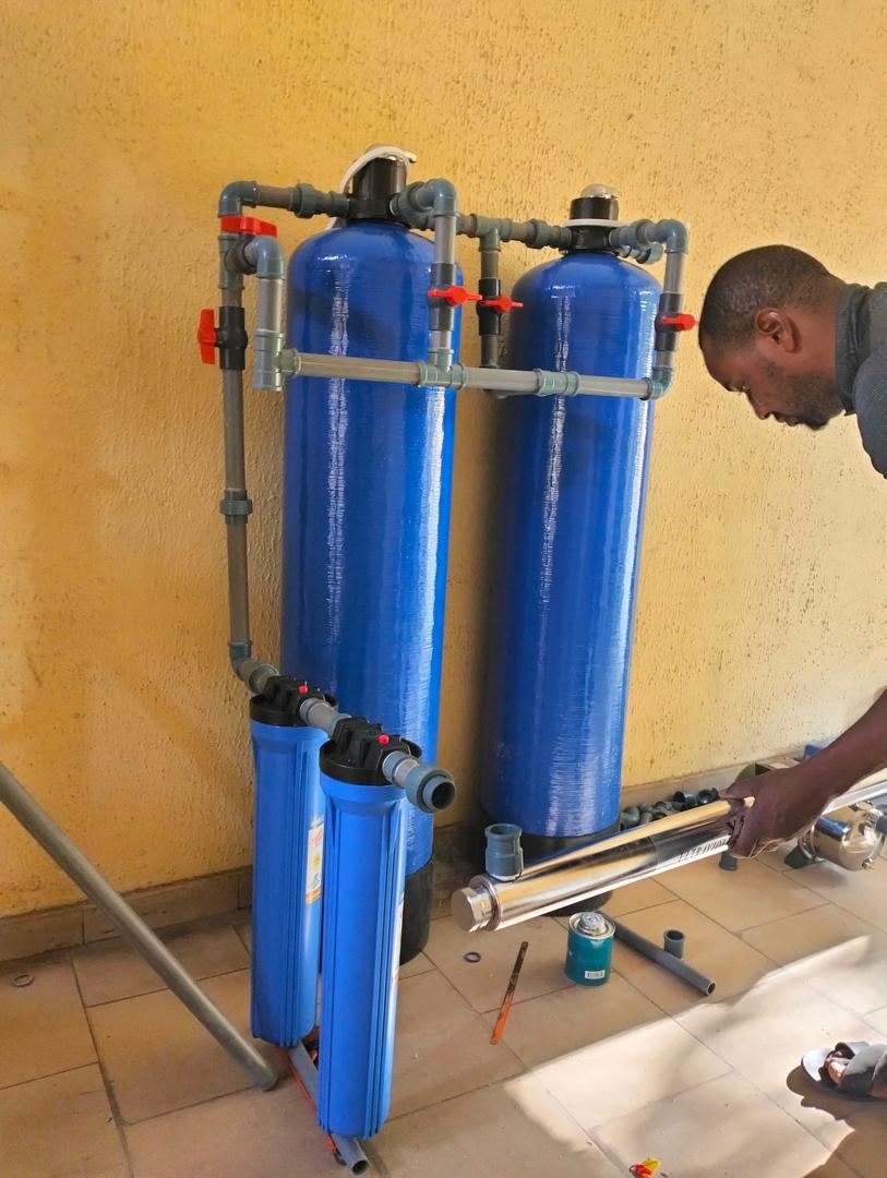 Fibre water treatment plant being installed by Rehoboth Water Works Ltd